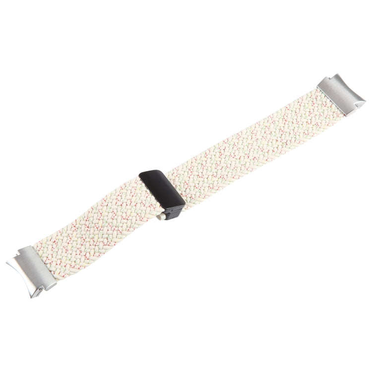 For Samsung Galaxy Watch 6 / 5 / 4 Magnetic Fold Buckle Nylon Woven Watch Band(Starlight Colorful)