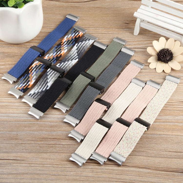 For Samsung Galaxy Watch 6 / 5 / 4 Magnetic Fold Buckle Nylon Woven Watch Band(Blue)