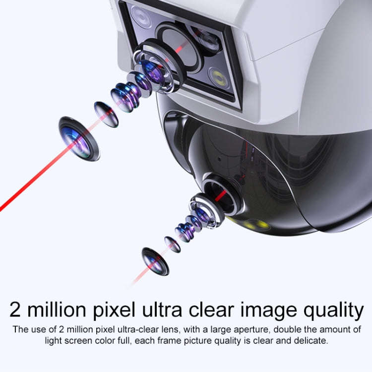 Yesido KM12 2.0MP Dual Lens Full Color HD Camera, Specification:UK Plug