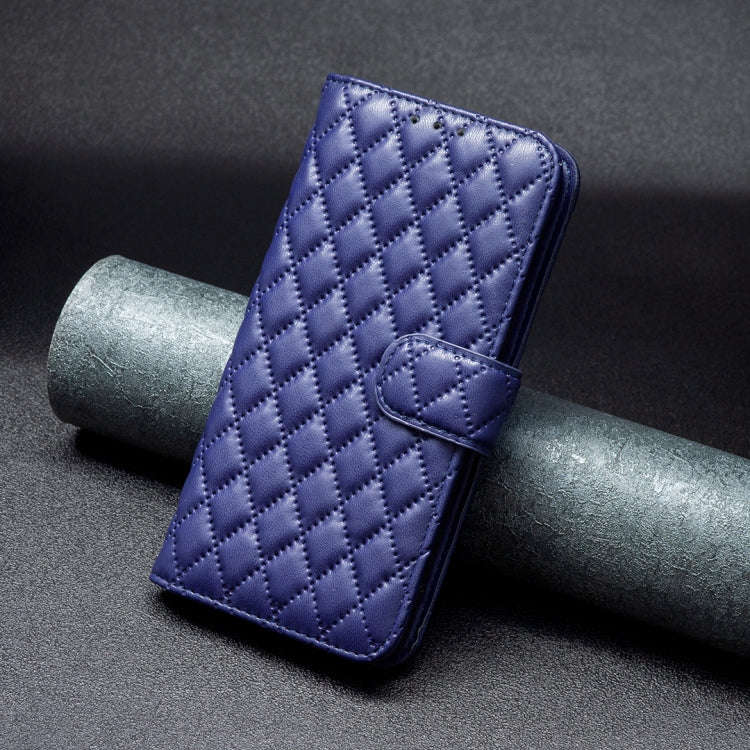 For Tecno Pova 6 Neo Diamond Lattice Wallet Flip Leather Phone Case(Blue)