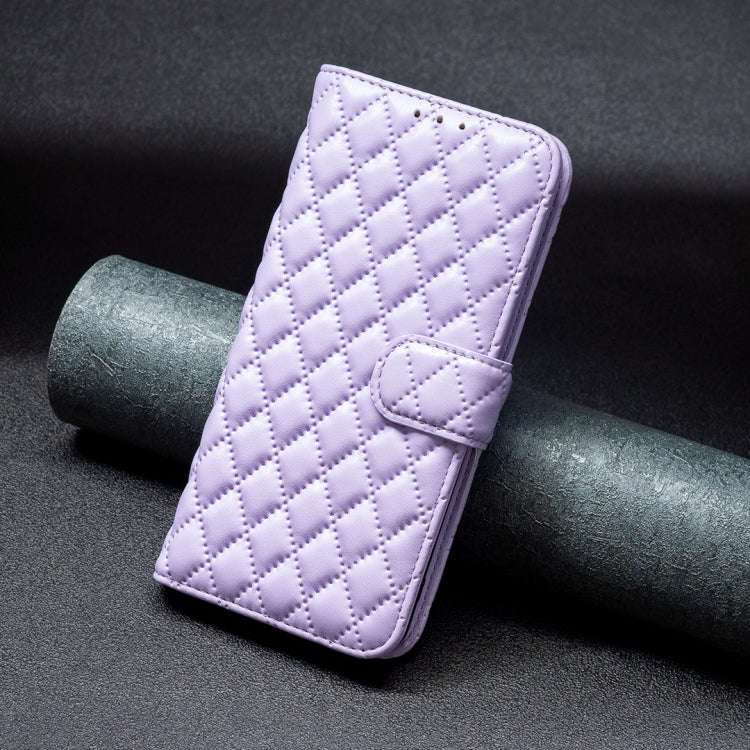 For Tecno Pova 6 Neo Diamond Lattice Wallet Flip Leather Phone Case(Purple)