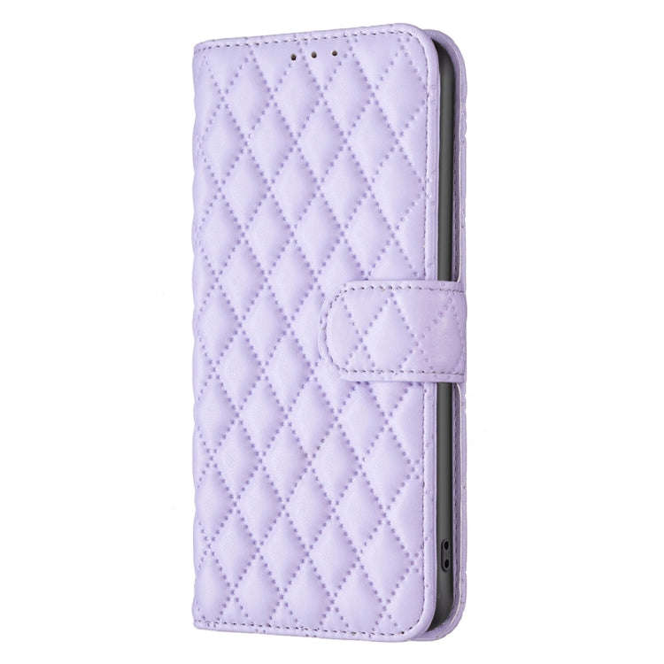 For Tecno Pova 6 Neo Diamond Lattice Wallet Flip Leather Phone Case(Purple)