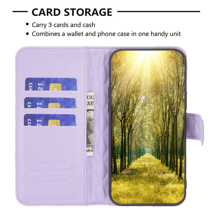 For Tecno Pova 6 Neo Diamond Lattice Wallet Flip Leather Phone Case(Purple)