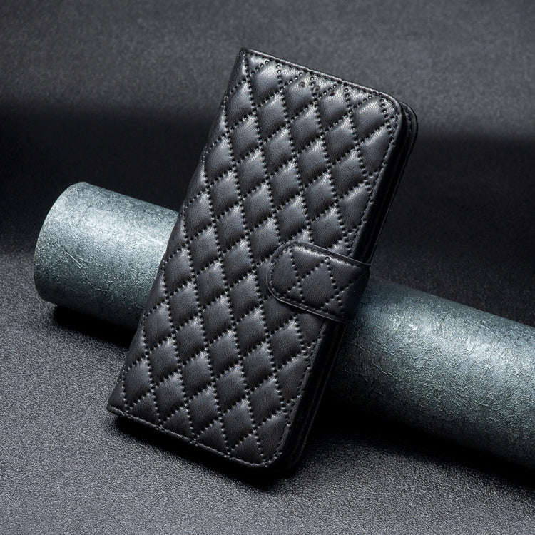 For Tecno Pova 6 Neo Diamond Lattice Wallet Flip Leather Phone Case(Black)