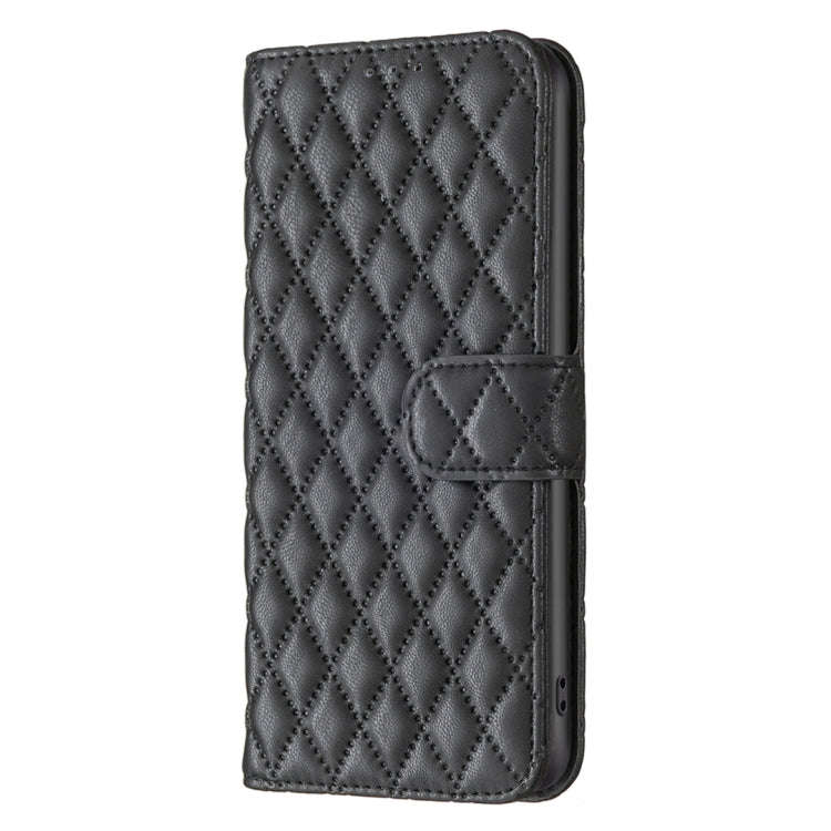 For Tecno Pova 6 Neo Diamond Lattice Wallet Flip Leather Phone Case(Black)