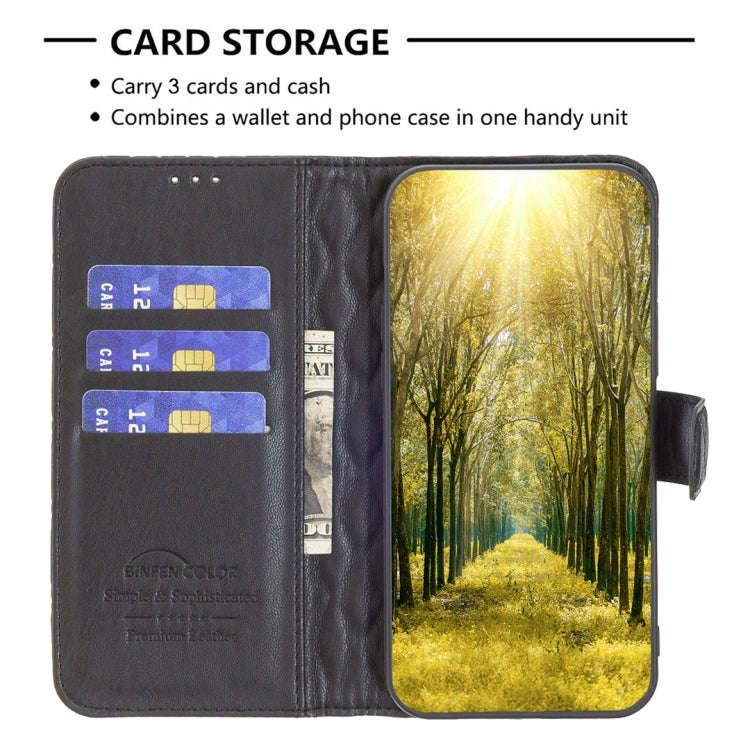 For Tecno Pova 6 Neo Diamond Lattice Wallet Flip Leather Phone Case(Black)