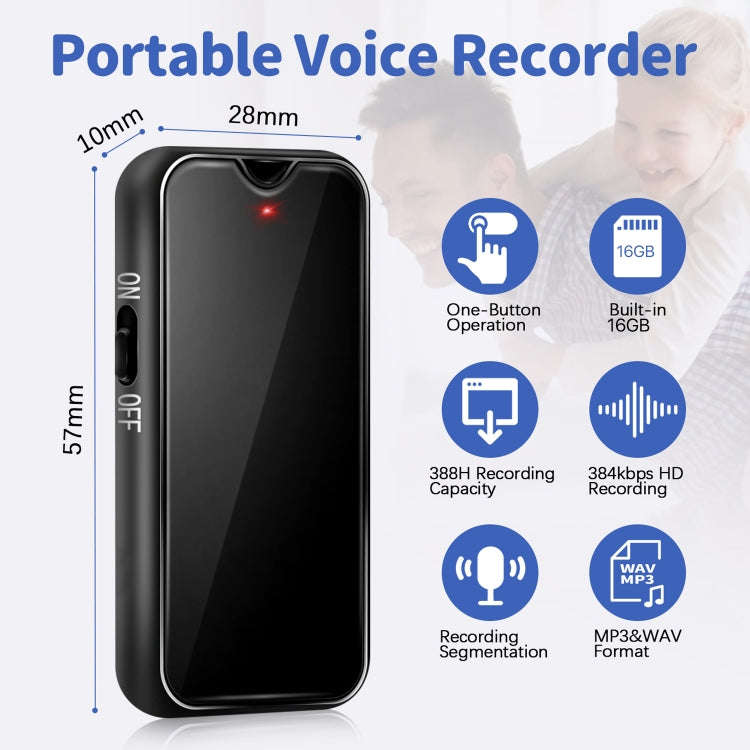 L17 Magnetic Pendant HD Recorder, Capacity:16GB