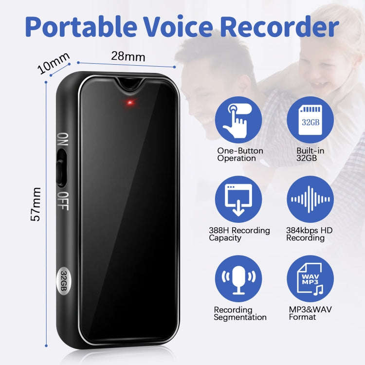 L17 Magnetic Pendant HD Recorder, Capacity:32GB
