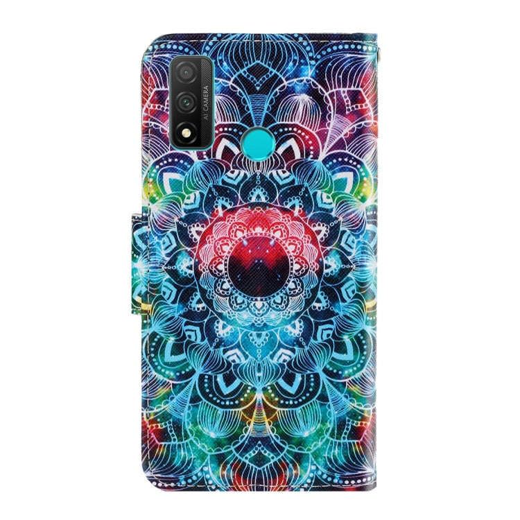 For Huawei P smart 2020 3D Colored Drawing Horizontal Flip PU Leather Case with Holder & Card Slo...