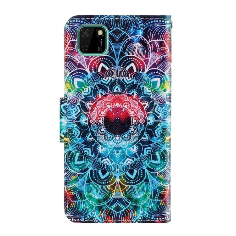 For Huawei Y5p 3D Colored Drawing Horizontal Flip PU Leather Case with Holder & Card Slots & Wall...