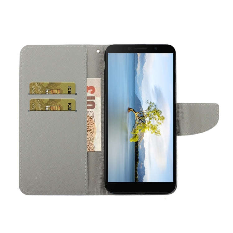 For Huawei Y5p 3D Colored Drawing Horizontal Flip PU Leather Case with Holder & Card Slots & Wall...