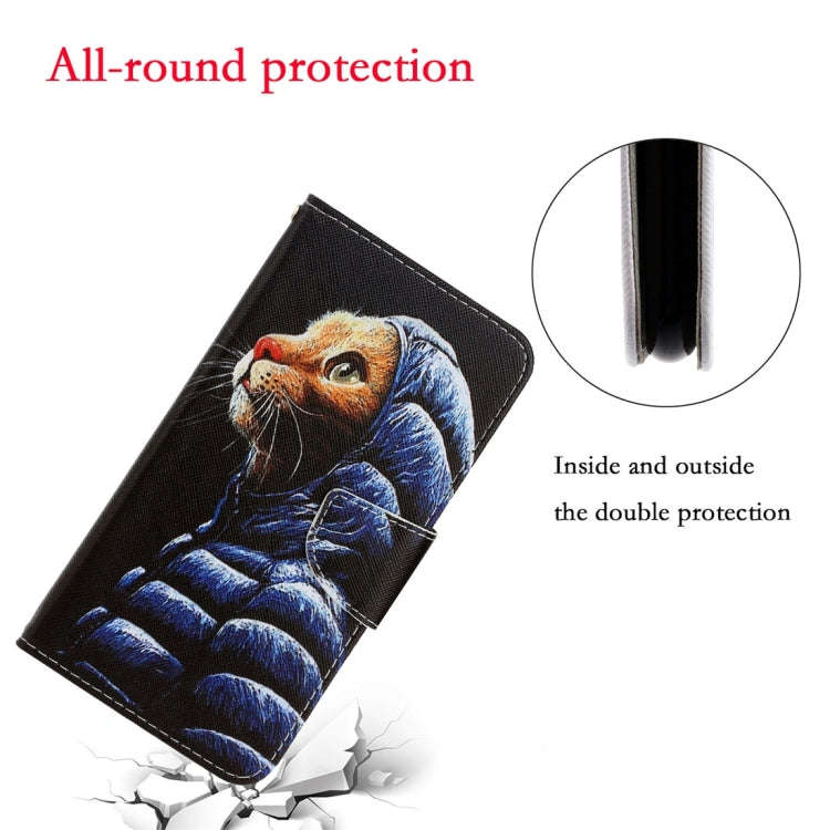 For Huawei Y6p 3D Colored Drawing Horizontal Flip PU Leather Case with Holder & Card Slots & Wall...