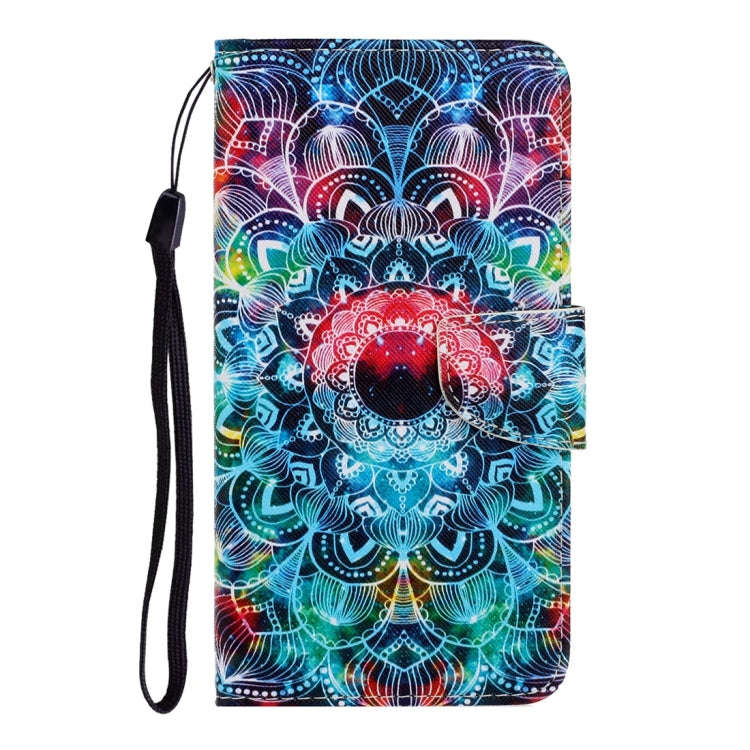 For Huawei Y6p 3D Colored Drawing Horizontal Flip PU Leather Case with Holder & Card Slots & Wall...