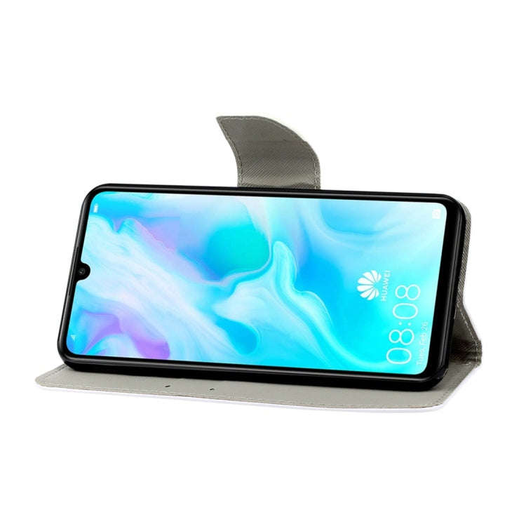 For Huawei Y6p 3D Colored Drawing Horizontal Flip PU Leather Case with Holder & Card Slots & Wall...