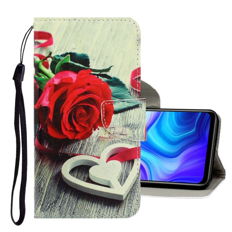 For Huawei Y6p 3D Colored Drawing Horizontal Flip PU Leather Case with Holder & Card Slots & Wall...