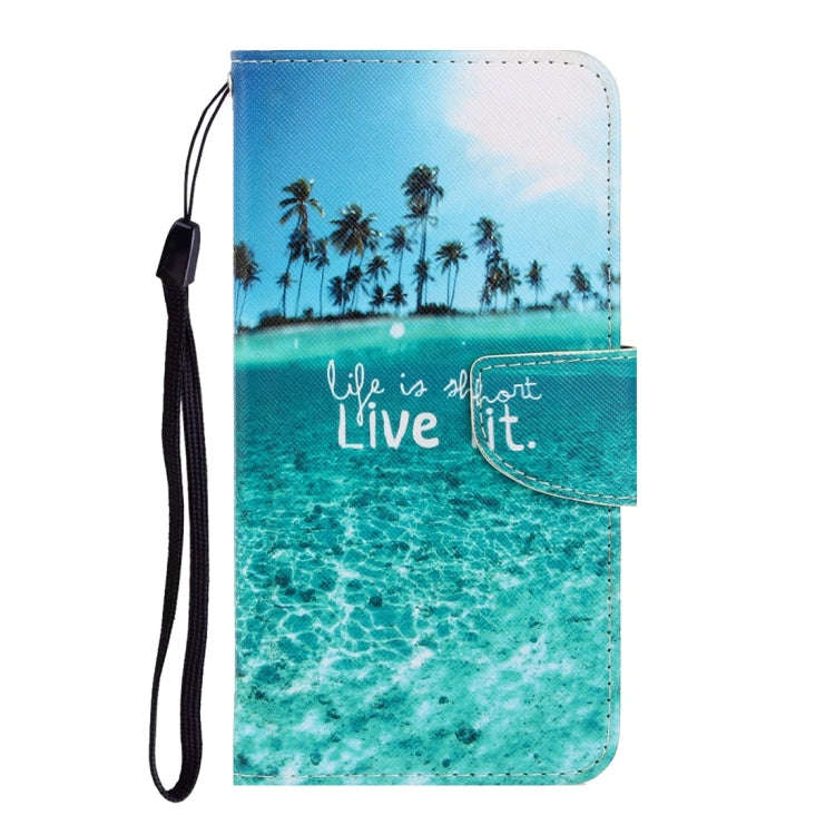 For Huawei Y6p 3D Colored Drawing Horizontal Flip PU Leather Case with Holder & Card Slots & Wall...