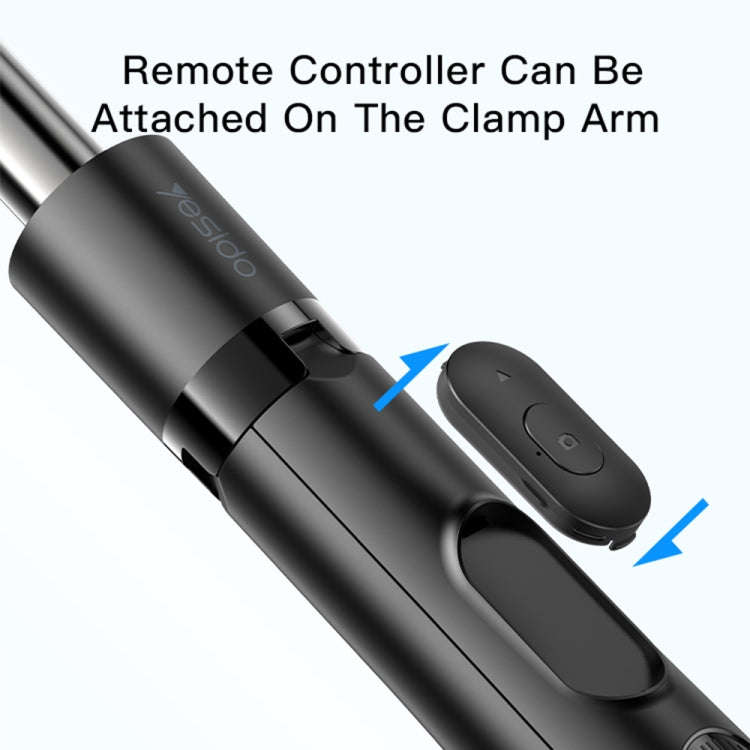 Yesido SF13 Retractable Extended Bluetooth Tripod Phone Live Streaming Selfie Stand(Black)