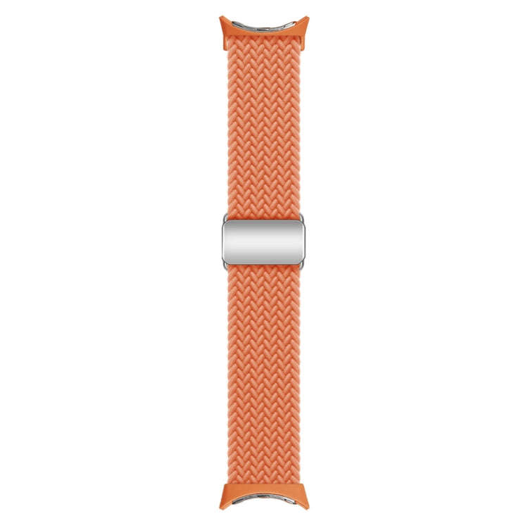 For Google Pixel Watch / Watch 2 Nylon Loop Magnetic Buckle Watch Band(Orange)