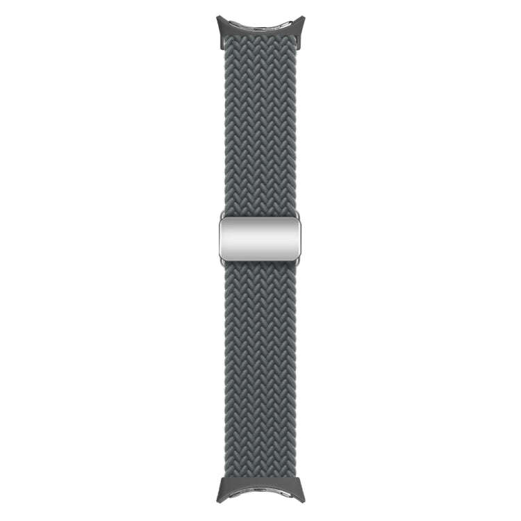 For Google Pixel Watch / Watch 2 Nylon Loop Magnetic Buckle Watch Band(Space Grey)