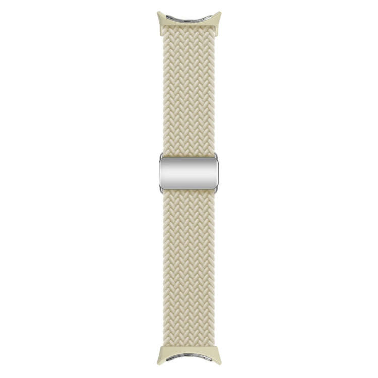 For Google Pixel Watch / Watch 2 Nylon Loop Magnetic Buckle Watch Band(Starlight Color)