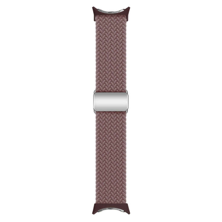 For Google Pixel Watch / Watch 2 Nylon Loop Magnetic Buckle Watch Band(Smoke Purple)