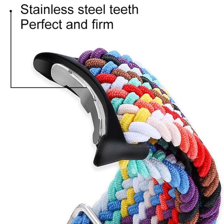 For Google Pixel Watch / Watch 2 Nylon Loop Magnetic Buckle Watch Band(Colorful Starlight)