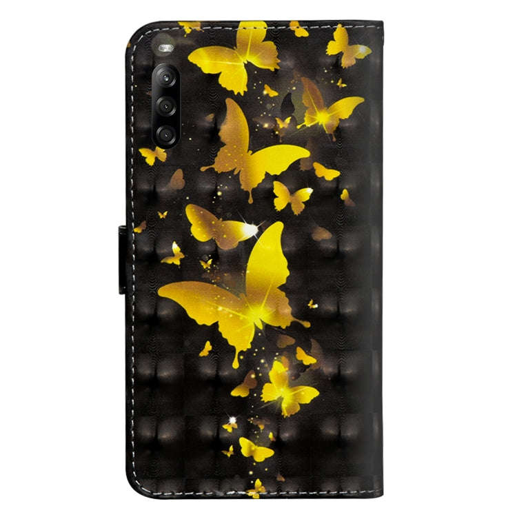 For Sony Xperia L4 3D Painting Pattern Horizontal Flip TPU + PU Leather Case with Holder & Card S...