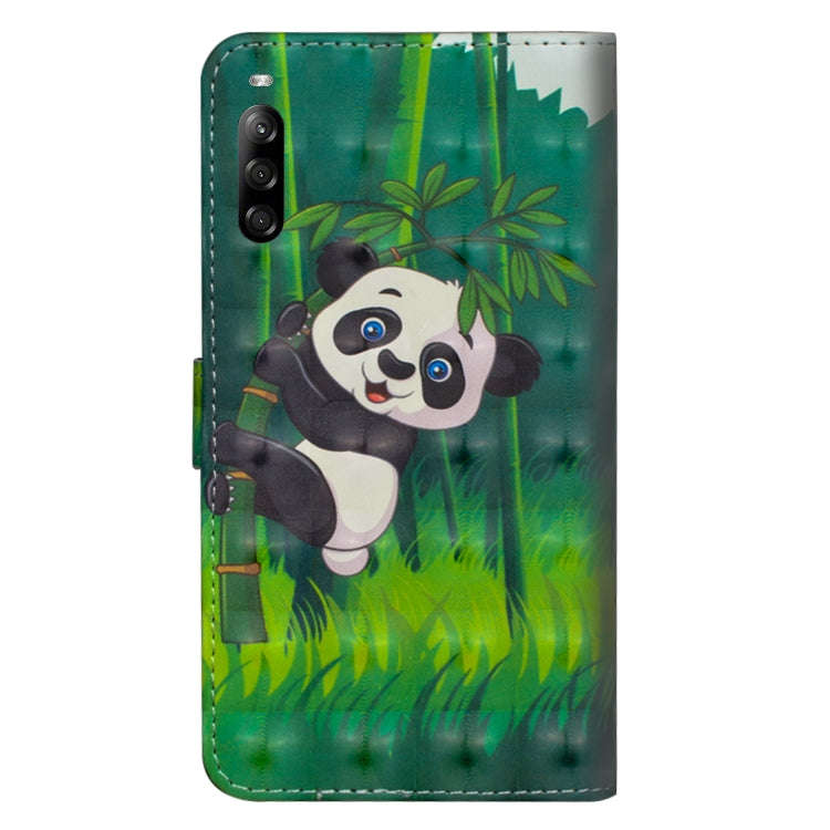 For Sony Xperia L4 3D Painting Pattern Horizontal Flip TPU + PU Leather Case with Holder & Card S...
