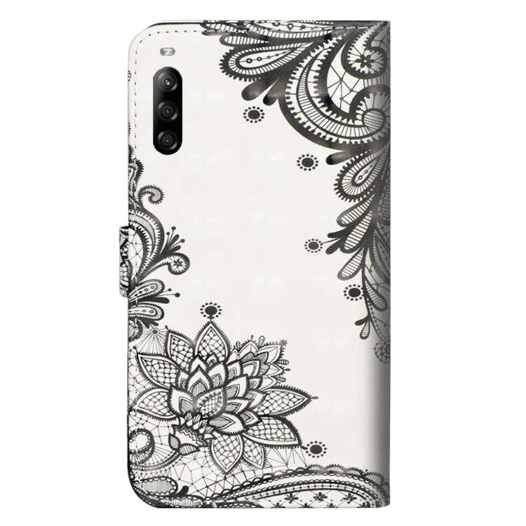 For Sony Xperia L4 3D Painting Pattern Horizontal Flip TPU + PU Leather Case with Holder & Card S...