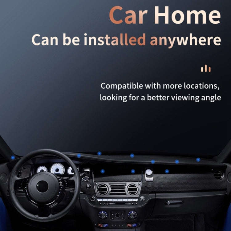 ZF016 Magnetic Alloy Foldable Car Dashboard Phone Holder(Silver)