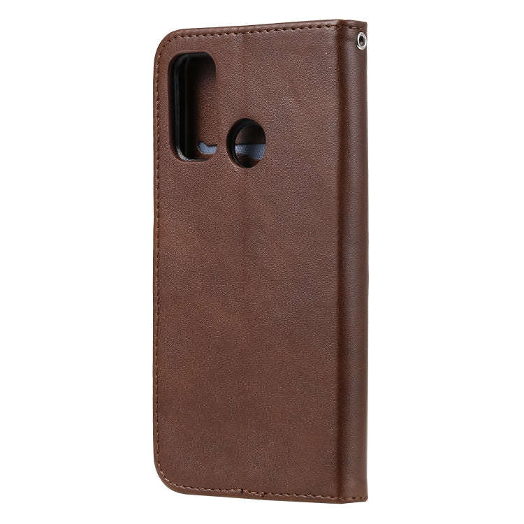 For Huawei P smart 2020 Fashion Calf Texture Zipper Horizontal Flip Leather Case with Stand & Car...