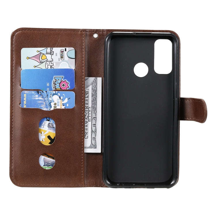 For Huawei P smart 2020 Fashion Calf Texture Zipper Horizontal Flip Leather Case with Stand & Car...