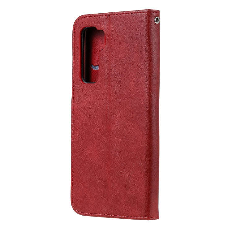 For Huawei P40 Lite (5G) / Nova 7 SE Fashion Calf Texture Zipper Horizontal Flip Leather Case wit...