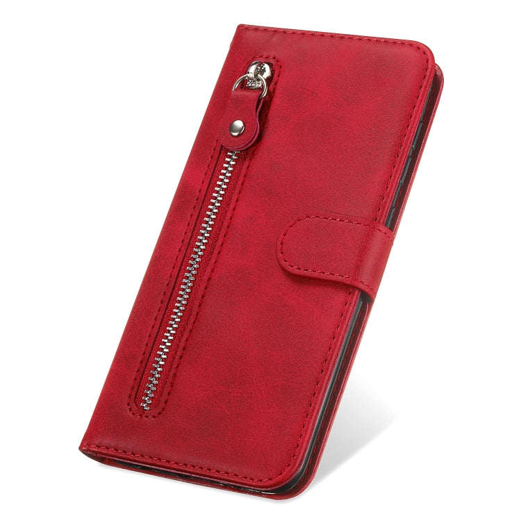 For Huawei P40 Lite (5G) / Nova 7 SE Fashion Calf Texture Zipper Horizontal Flip Leather Case wit...