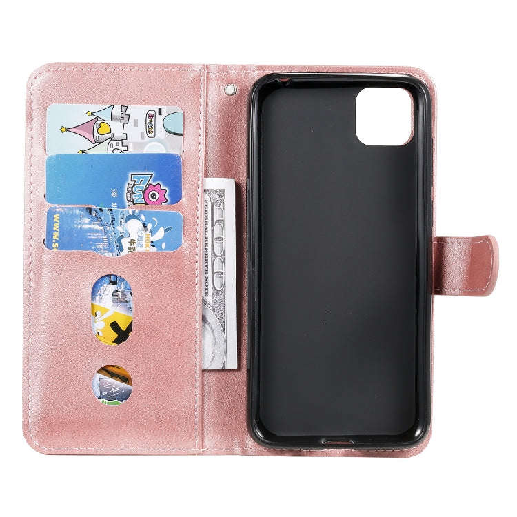 For Huawei Y5p Fashion Calf Texture Zipper Horizontal Flip Leather Case with Stand & Card Slots &...