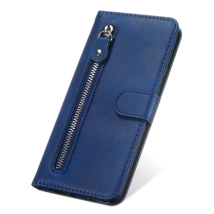 For Huawei Y6p Fashion Calf Texture Zipper Horizontal Flip Leather Case with Stand & Card Slots &...