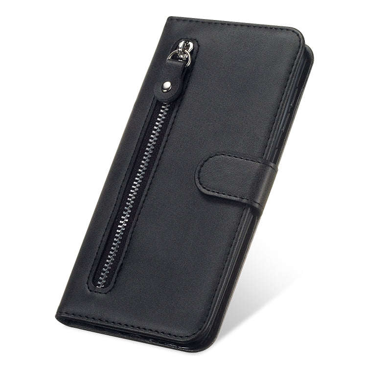 For Huawei Y6p Fashion Calf Texture Zipper Horizontal Flip Leather Case with Stand & Card Slots &...