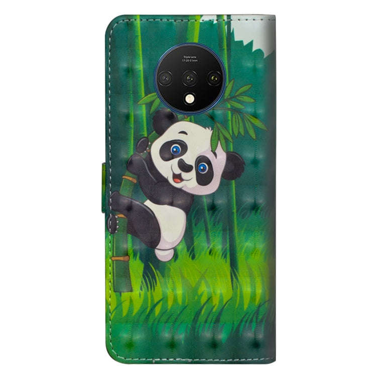 For OnePlus 7T 3D Painting Pattern Horizontal Flip TPU + PU Leather Case with Holder & Card Slots...