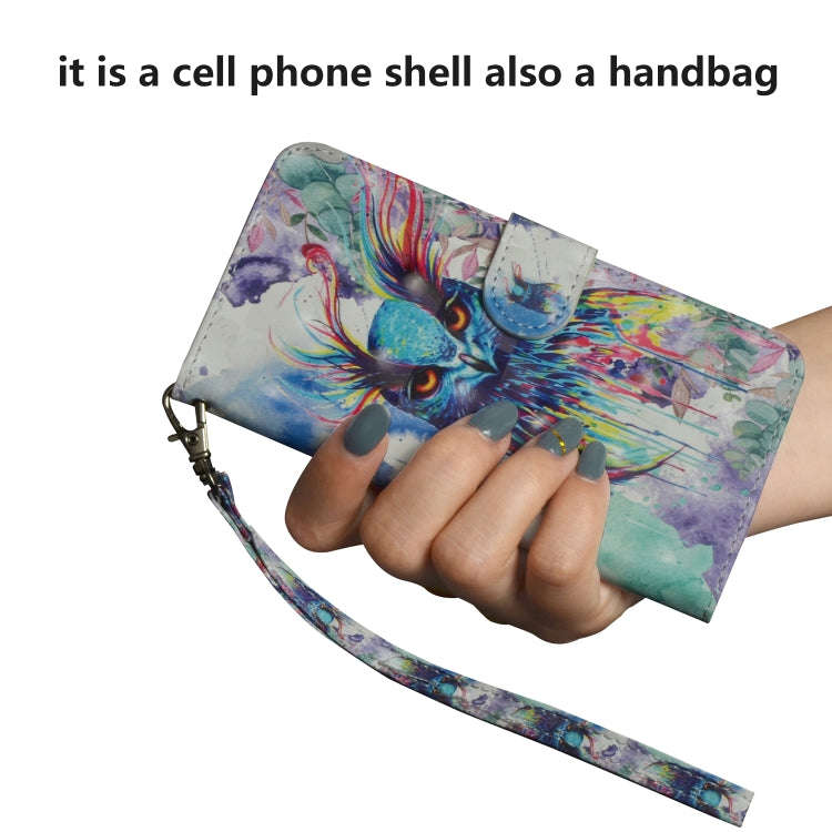 For OnePlus 7T 3D Painting Pattern Horizontal Flip TPU + PU Leather Case with Holder & Card Slots...