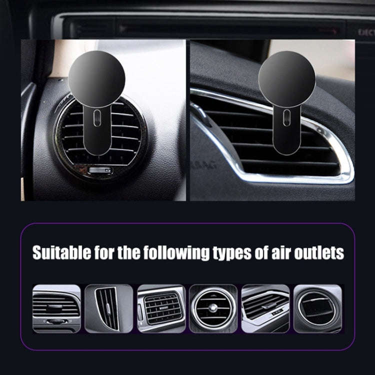 360 Degree Rotating Car Air Outlet Magnetic Phone Holder(Grey)