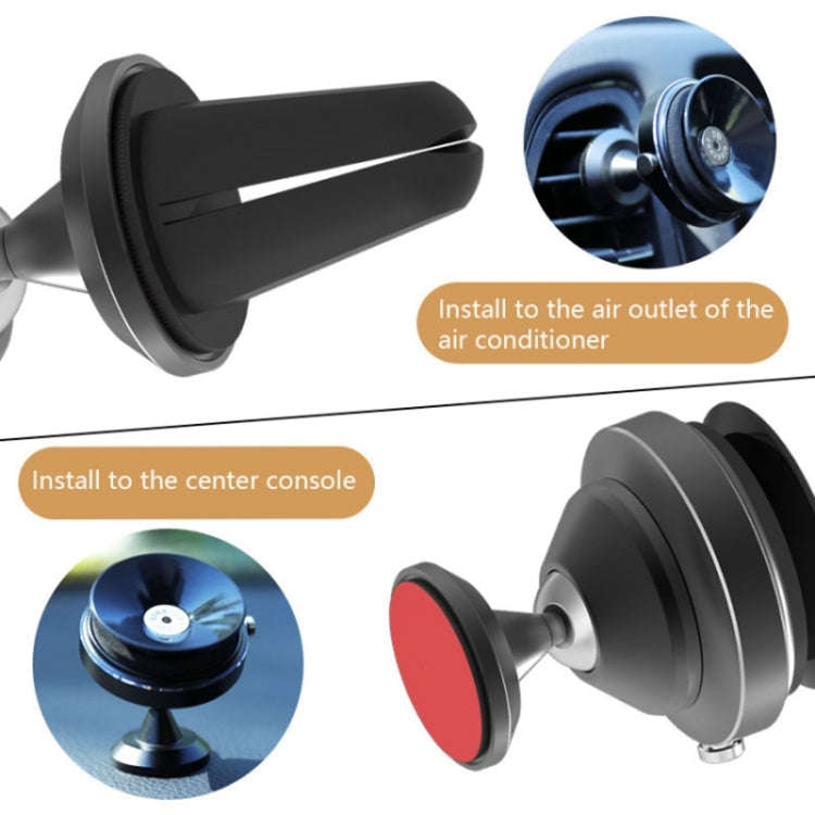 Exhaust Suction Cup 360 Rotating Car Air Outlet Mobile Phone Holder(Gold)