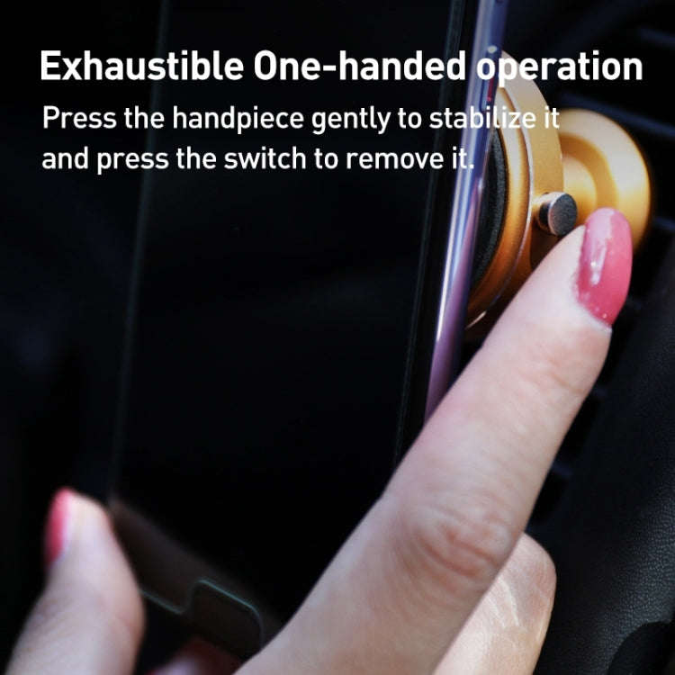 Exhaust Suction Cup 360 Rotating Car Air Outlet Mobile Phone Holder(Gold)