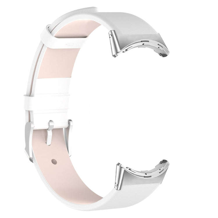 For Google Pixel Watch 2 / Pixel Watch Leather Watch Band(White)