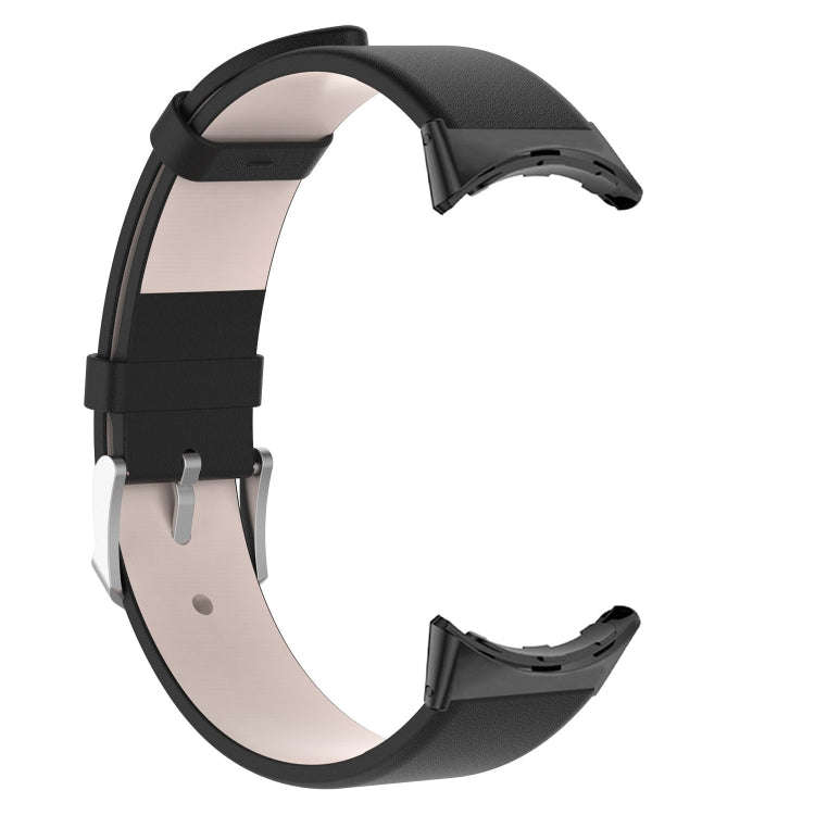 For Google Pixel Watch 2 / Pixel Watch Leather Watch Band(Black)