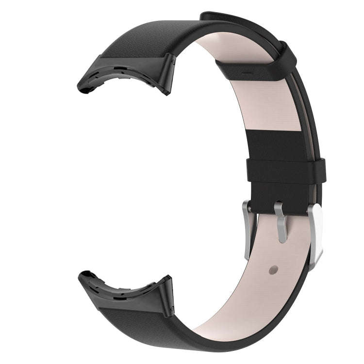 For Google Pixel Watch 2 / Pixel Watch Leather Watch Band(Black)