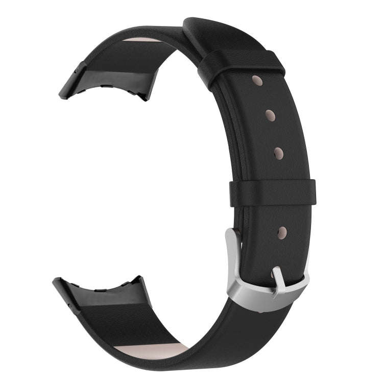 For Google Pixel Watch 2 / Pixel Watch Leather Watch Band(Black)