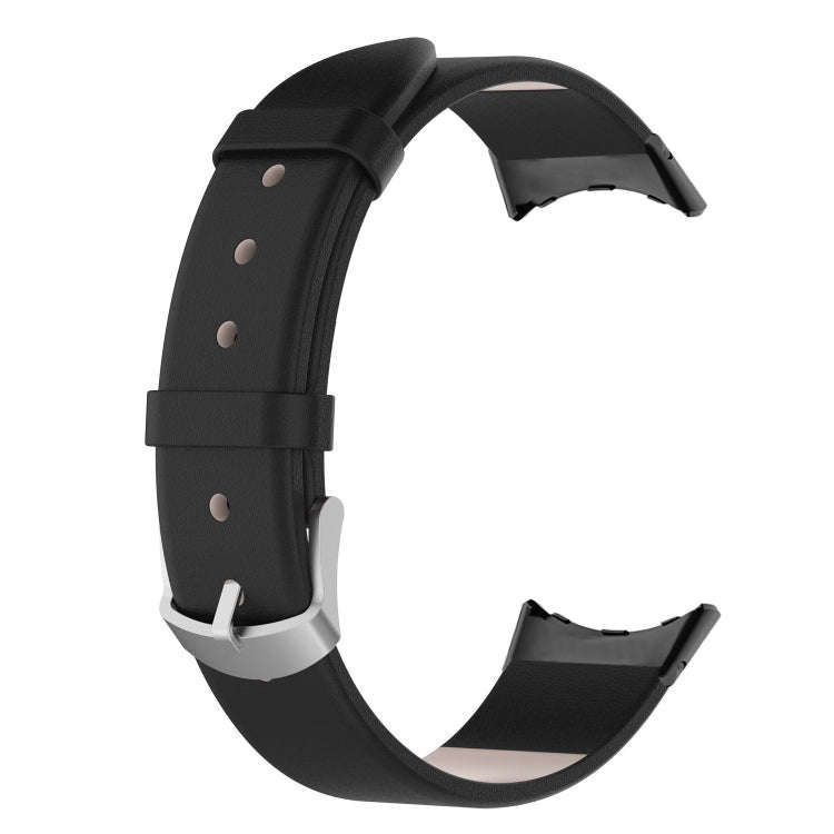 For Google Pixel Watch 2 / Pixel Watch Leather Watch Band(Black)
