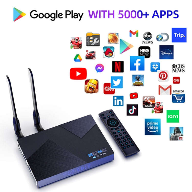 H96 Max V58 Android 12.0 Smart TV Box, 4GB+32GB, Quad-core Cortex-A76 and Quad-core Cortex-A55(UK...
