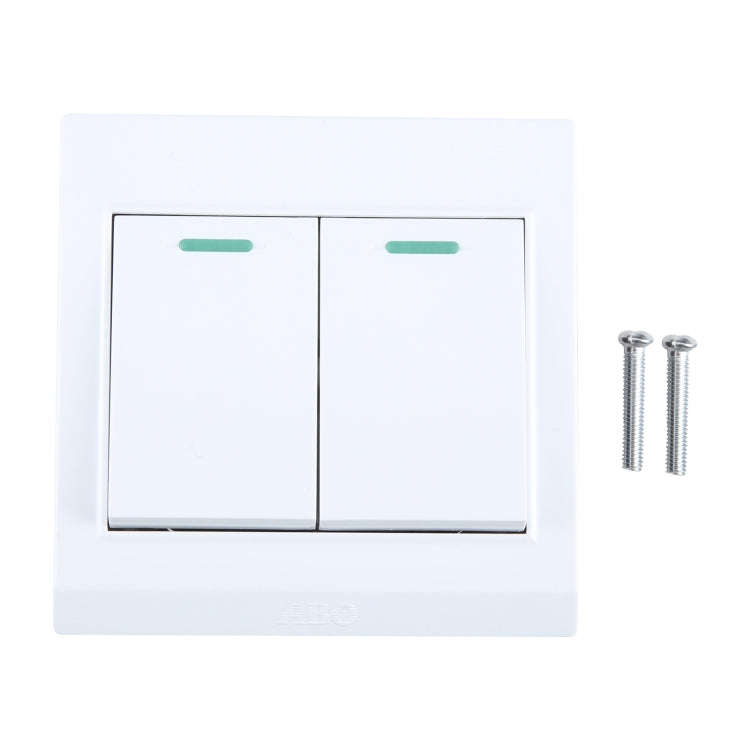 185-265V Wall Switch 86mm, Specification:Two Buttons