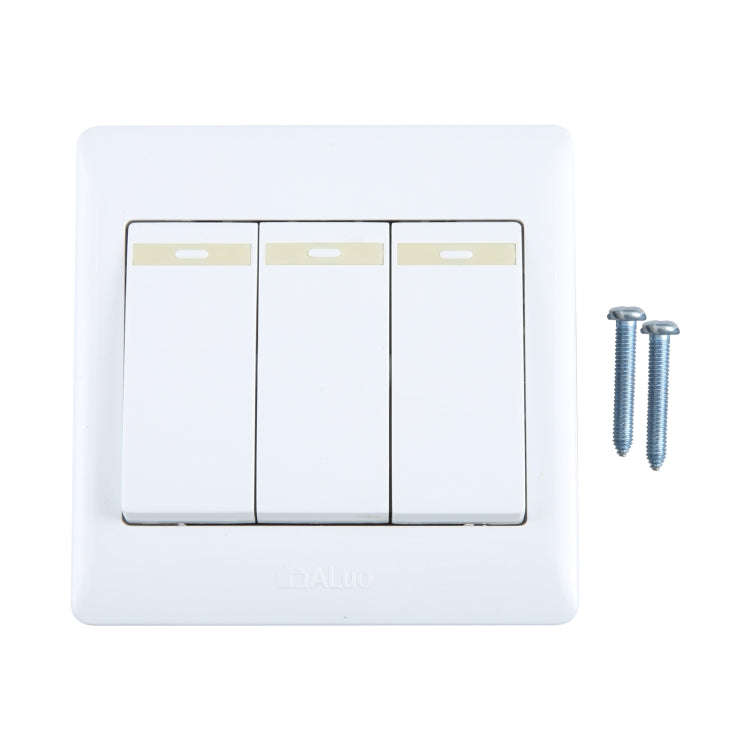 185-265V Wall Switch 86mm, Specification:Three Buttons
